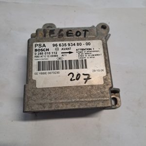 Calculator airbag Peugeot 207 - COD 9663593480 /0285010112 - imagine 2