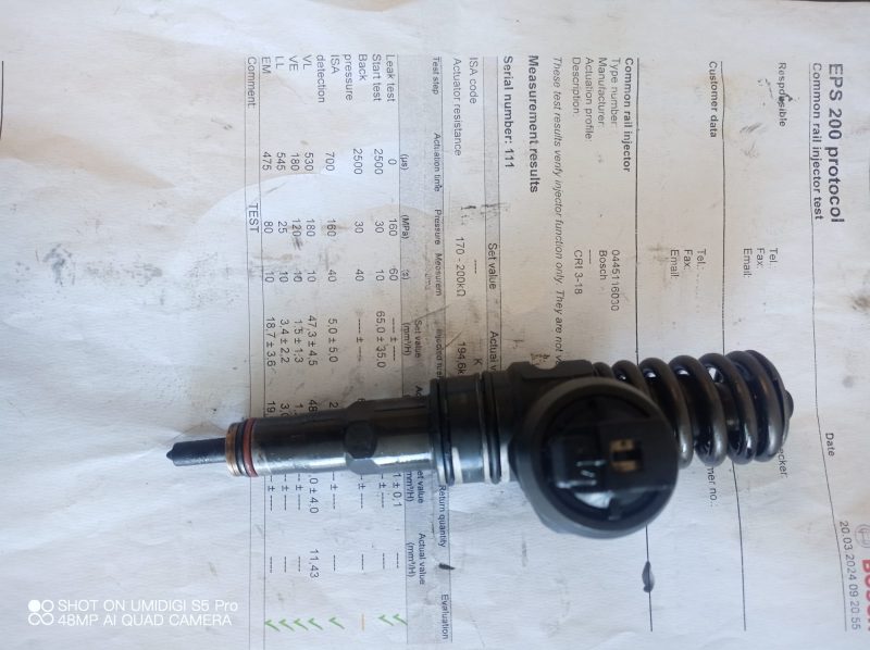 Injector , VW Polo 9n,Skoda Fabia 1,Seat Cordoba 2 , VW Golf 4, Seat Ibiza 1.4 tdi 75 cp 1.9 tdi 116 cp , 1998 - 2004 COD -045130073t BJ - imagine 3