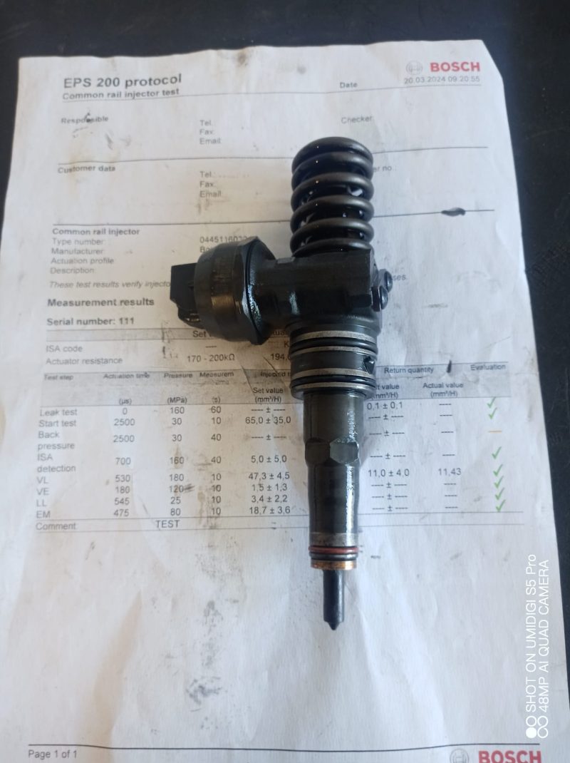 Injector , VW Polo 9n,Skoda Fabia 1,Seat Cordoba 2 , VW Golf 4, Seat Ibiza 1.4 tdi 75 cp 1.9 tdi 116 cp , 1998 - 2004 COD -045130073t BJ