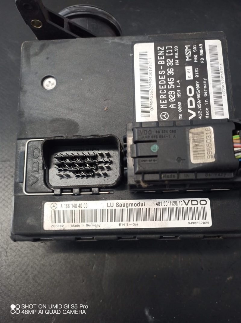 Calculator motor ,ECU MERCEDES BENZ  MSM1.3 W168 COD -A1661500879