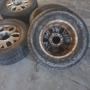 Set Jante aliaj cu cauciucuri cu roata de rezerva 255/65 R16 model cu 6 prezoane ,Ssangyong Rexton , 2007 - imagine 2