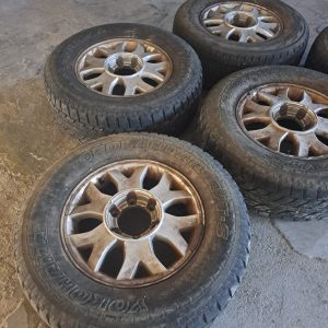 Set Jante aliaj cu cauciucuri cu roata de rezerva 255/65 R16 model cu 6 prezoane ,Ssangyong Rexton , 2007 - imagine 4