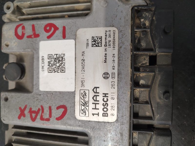 Calculator motor ECU , FORD FOCUS 2 , FORD C-MAX 1.6 TDCI COD 0281011263 3M51-12A650-MA    FACTURA SI GARANTIE - imagine 3