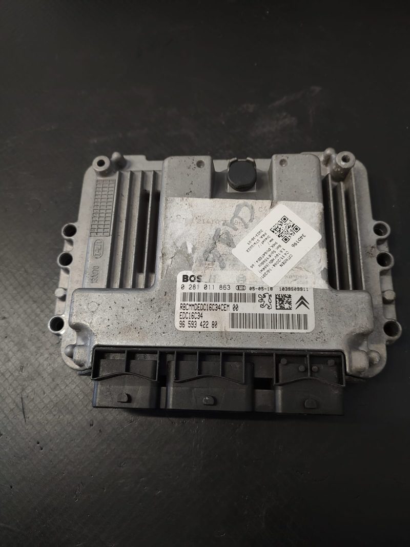 Calculator motor, ECU , Peugeot 307 1.6 HDI , CITROEN C4 COD 0281011863 EDC16C34 9659342280  FACTURA SI GARANTIE