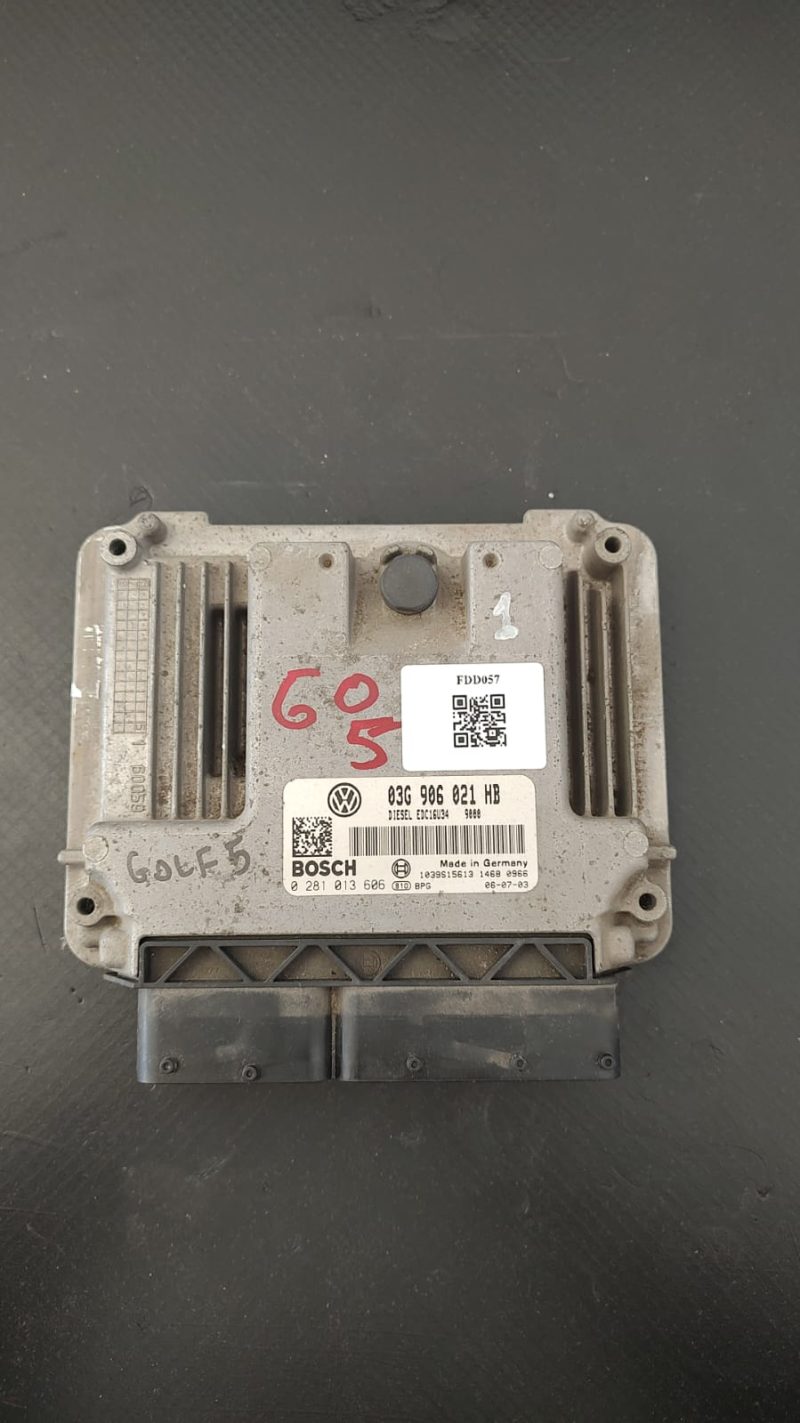 Calculator Motor , ECU  Bosch VW Golf 5 , 2003-2009 COD  0281013606  03g906021hb  FACTURA SI GARANTIE