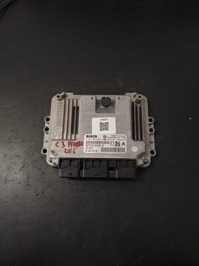 Calculator motor ECU , CITROEN C5 , 2010 COD 0281013872  9664843780 EDC16    FACTURA SI GARANTIE
