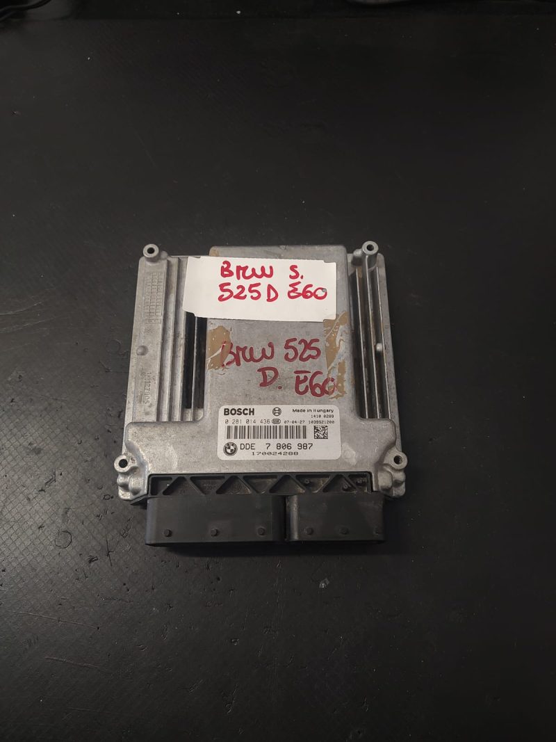 Calculator motor , ECU ,  BMW 525 , E60 COD 0281014436 DDE 7806987   FACTURA SI GARANTIE