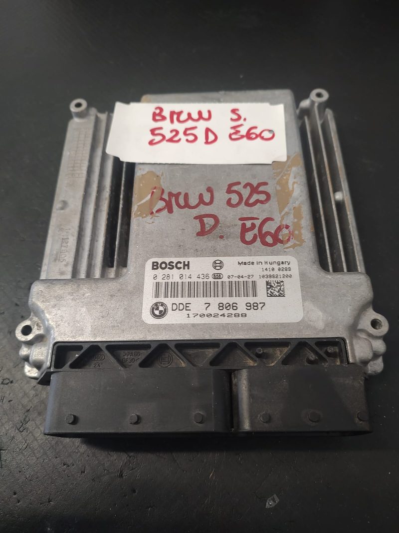 Calculator motor , ECU ,  BMW 525 , E60 COD 0281014436 DDE 7806987   FACTURA SI GARANTIE - imagine 3