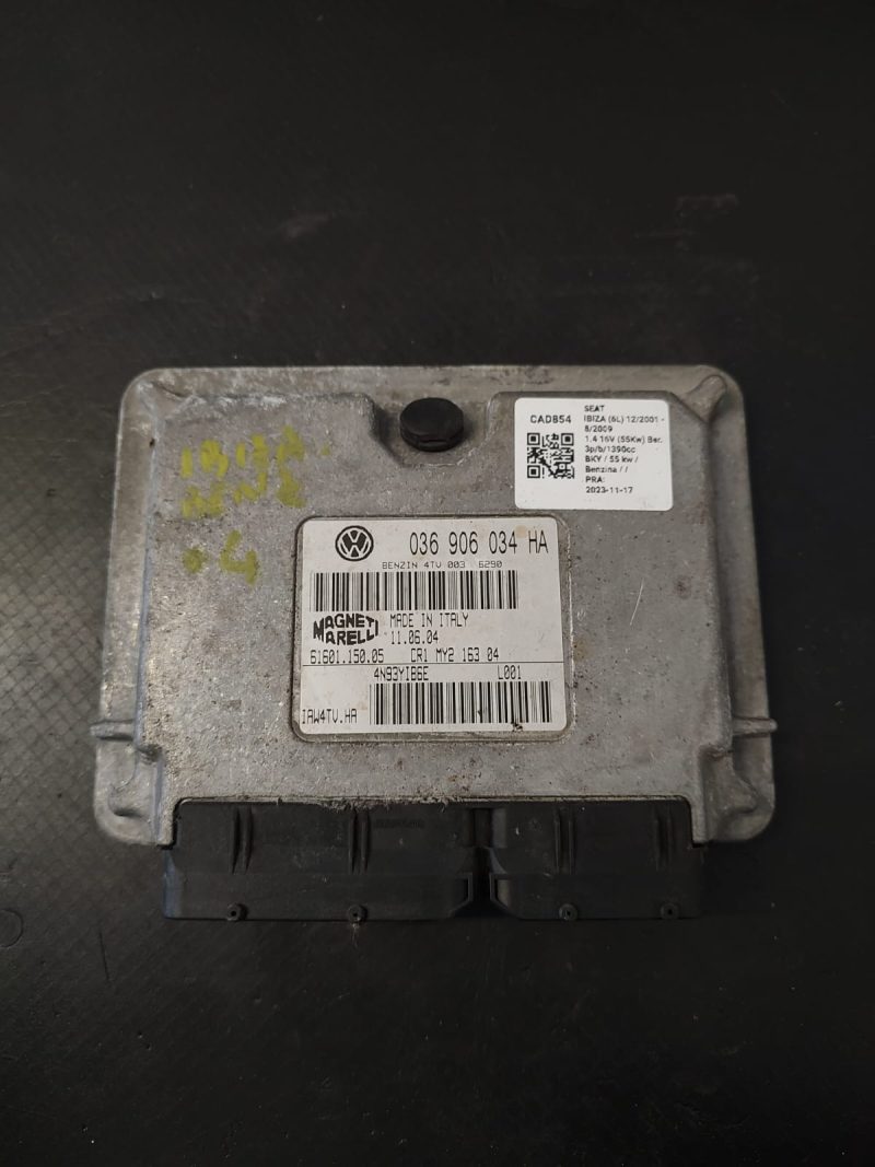 Calculator motor ,  ECU, Seat Ibiza 1.4 Benzina COD 036906034HA    FACTURA SI GARANTIE