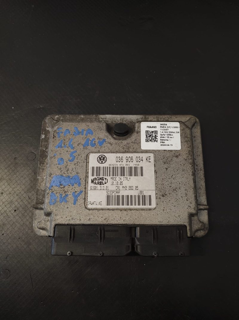 Calculator motor ,  ECU, Skoda Fabia 1.4 COD 036906034KE     FACTURA SI GARANTIE