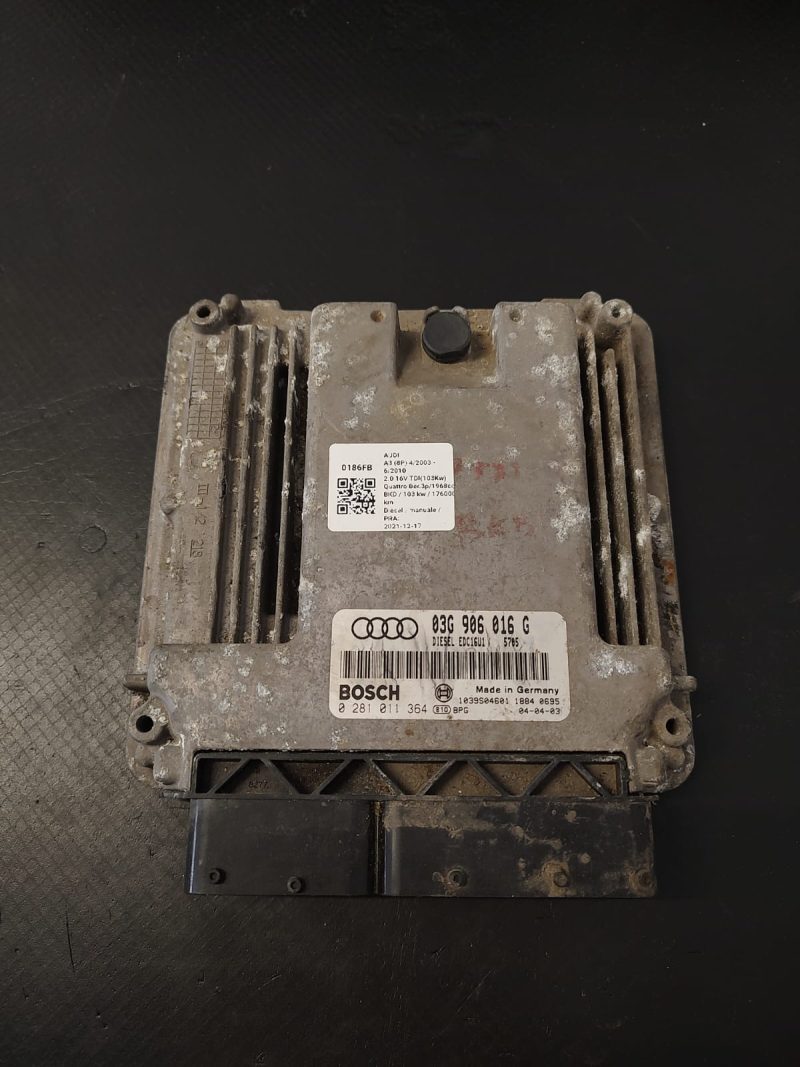 Calculator motor , ECU , Audi A3 8P,  2.0 tdi , 2004 COD 03G906016G 0 281 011 364 EDC 16U1   FACTURA SI GARANTIE