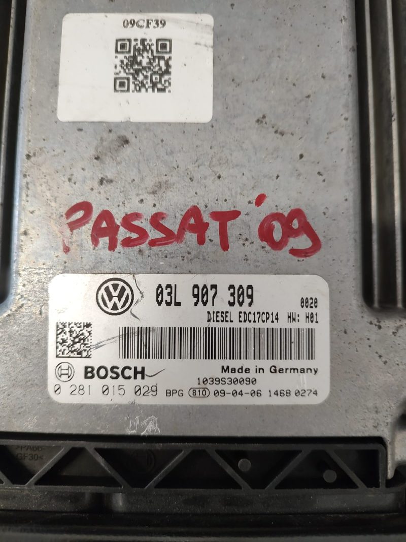 Calculator motor , ECU , Vw Passat B6 2.0 DIESEL  COD 03L907309 EDC17     FACTURA SI GARANTIE - imagine 2