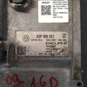Calculator Motor , ECU,  VOLKSWAGEN POLO 1.2 TDI COD 03P906021 , 03P907425A FACTURA SI GARANTIE - imagine 2