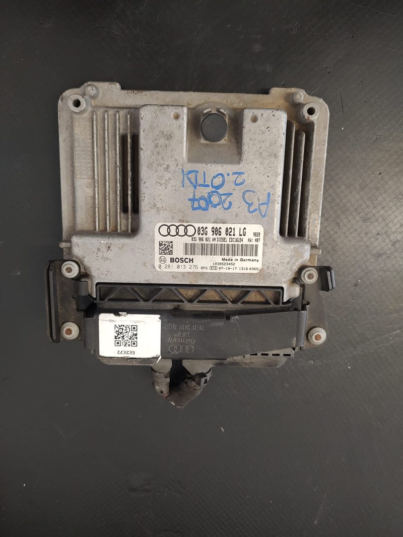 Calculator Motor , ECU , Audi A3 8P 2.0 TDI , 2003 - 2012 BKD  COD 03G906021LG  0281013276   FACTURA SI GARANTIE - imagine 2