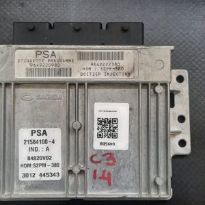 Calculator motor ECU , CITROEN C3 COD 9642222380 9648293980     FACTURA SI GARANTIE