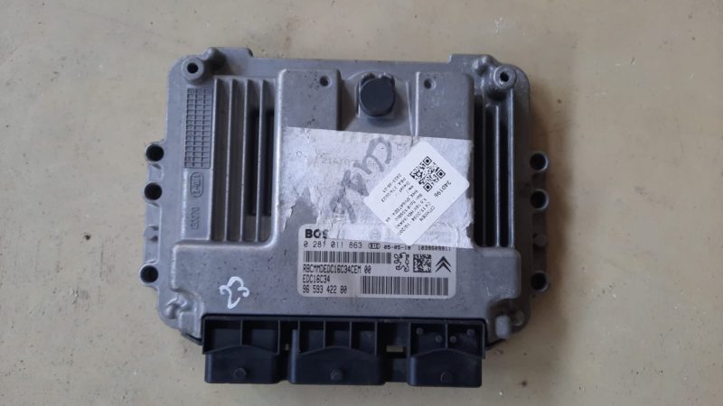 Calculator motor ECU , Peugeot 307 1.6 HDI COD 0281011863 EDC16C34 9659342280  FACTURA SI GARANTIE