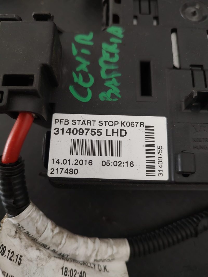 Calculator motor , ECU ,Unitate modul de control cu START /  STOP VOLVO V60 , S60 , XC 60  COD 31409755 LHD   FACTURA SI GARANTIE - imagine 3