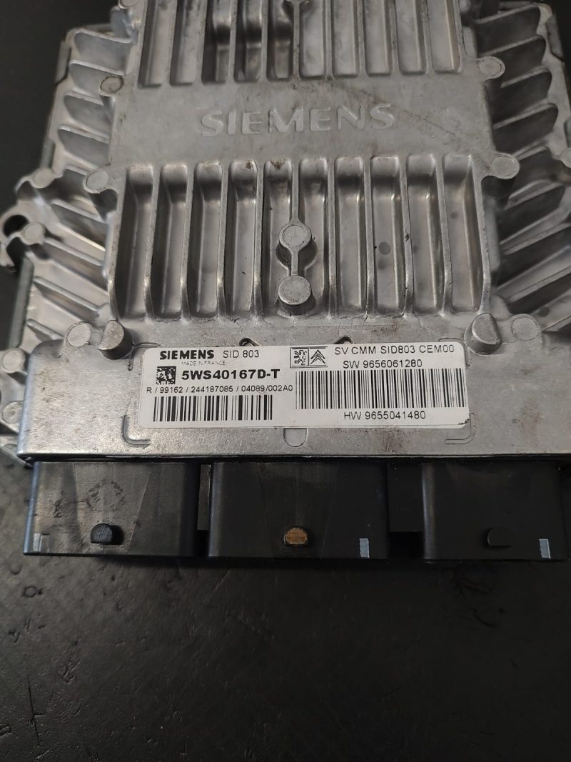 Calculator motor, ECU Peugeot 407 , 2004-2010 COD 5WS401671D-T  SW 9656061280   FACTURA SI GARANTIE - imagine 2