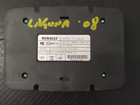 Conector auxiliar USB , Renault Laguna 3 Combi,  2007-2015 COD 7711423607    FACTURA SI GARANTIE