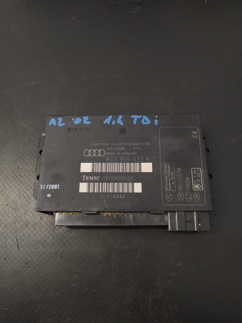 Modul confort , Calculator confort ,  Audi A2 , 2002 COD 8Z0959433K   FACTURA SI GARANTIE