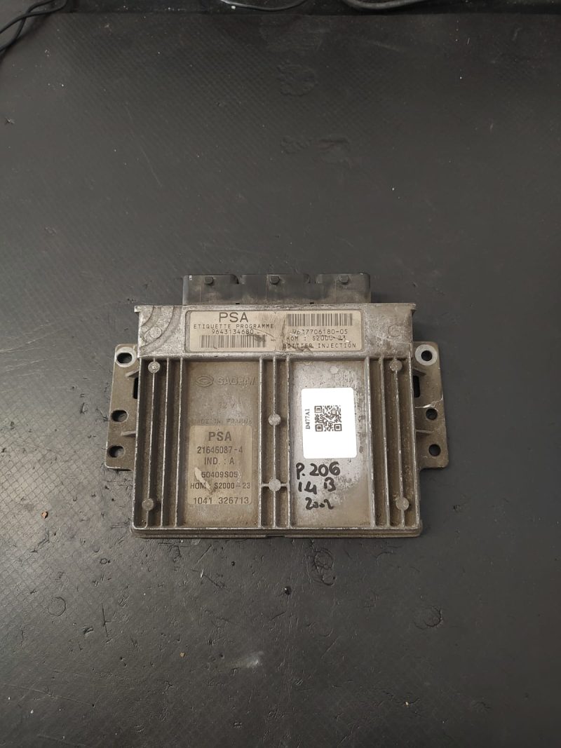 Calculator motor ECU , PEUG 206 1.4 BENZINA COD 9643134680 21646087 S2000-23  FACTURA SI GARANTIE