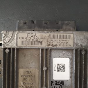 Calculator motor ECU , PEUG 206 1.4 BENZINA COD 9643134680 21646087 S2000-23  FACTURA SI GARANTIE - imagine 3