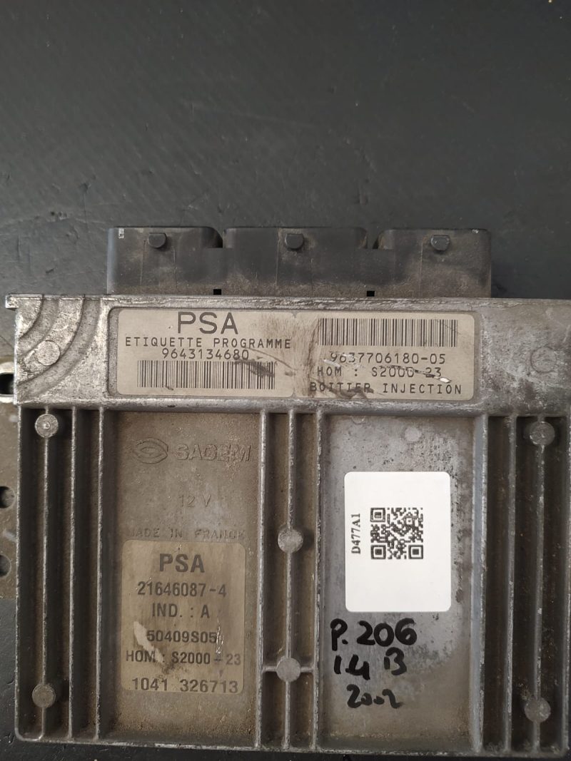 Calculator motor ECU , PEUG 206 1.4 BENZINA COD 9643134680 21646087 S2000-23  FACTURA SI GARANTIE - imagine 3