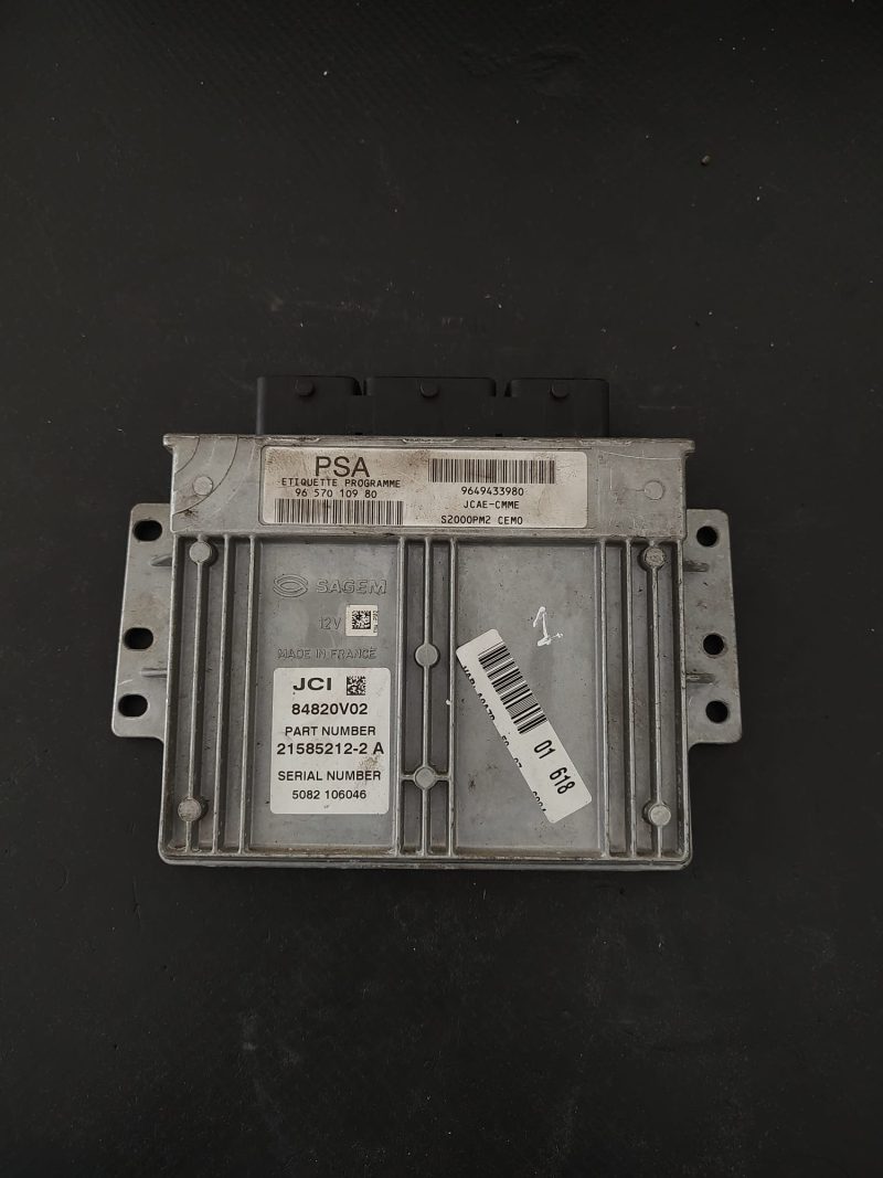 Calculator Motor, ECU , CITROEN C2 ,CITROEN BERLINGO COD  9649433980  9657010980 21585212-2A   FACTURA SI GARANTIE