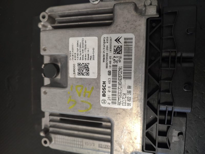 Calculator motor ECU , CITROEN C4 2010-2018 , PEUG 208 , 2004 COD 9666729580 / 1039S53367 / 9802218680 EDC 17 FACTURA SI GARANTIE - imagine 3