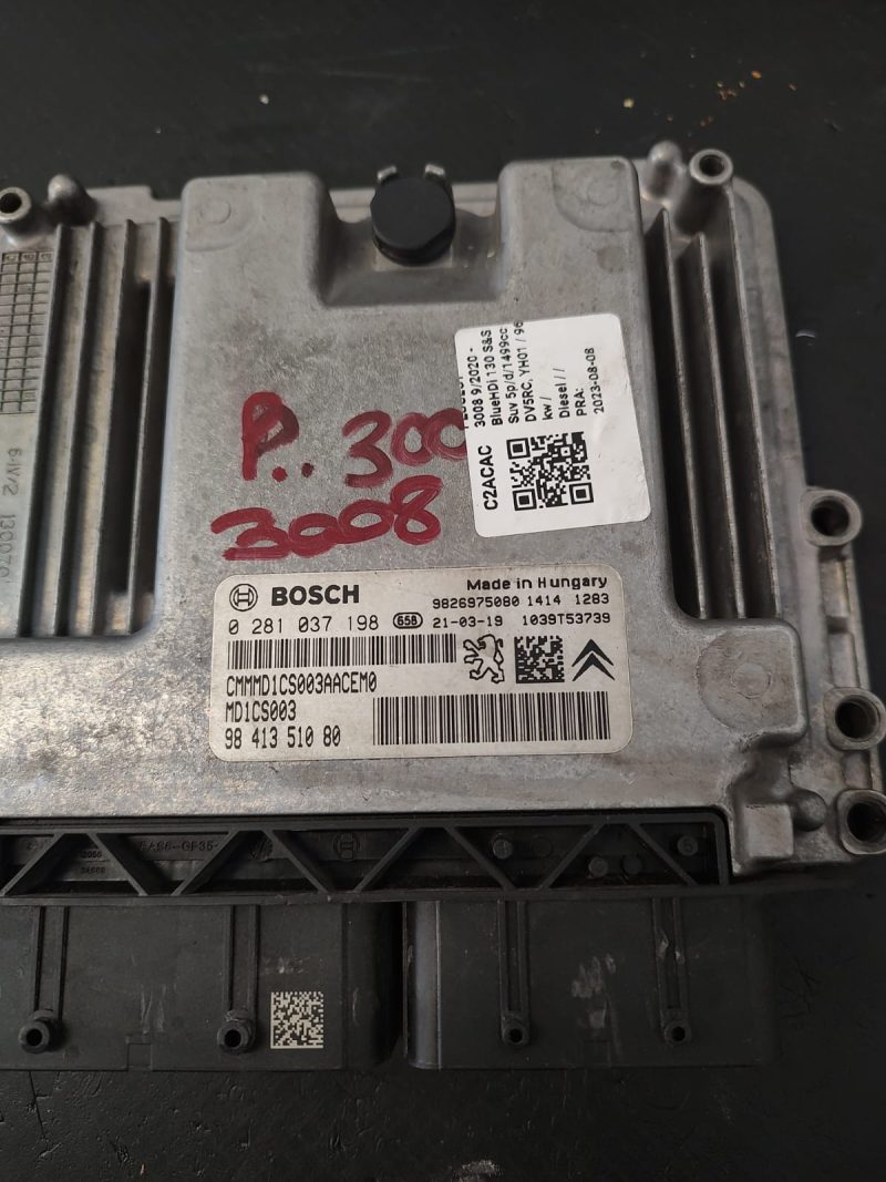 Calculator motor ECU , PEUG 3008 , 2008 1.5 HDI COD 9841351080 0281037198 MD1CS003  FACTURA SI GARANTIE - imagine 3