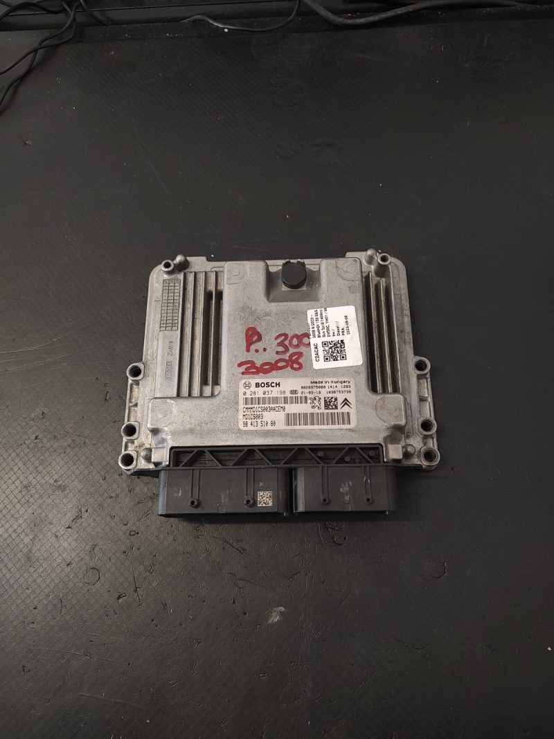 Calculator motor ECU , PEUG 3008 , 2008 1.5 HDI COD 9841351080 0281037198 MD1CS003  FACTURA SI GARANTIE