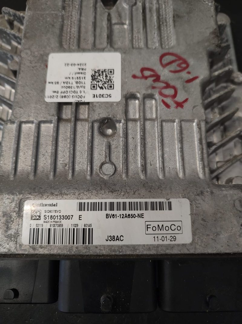 Calculator motor ECU, FORD FOCUS 1.6 TDCI  COD BV61-12A650-NE S180133007E SID807EVO    FACTURA SI GARANTIE - imagine 3