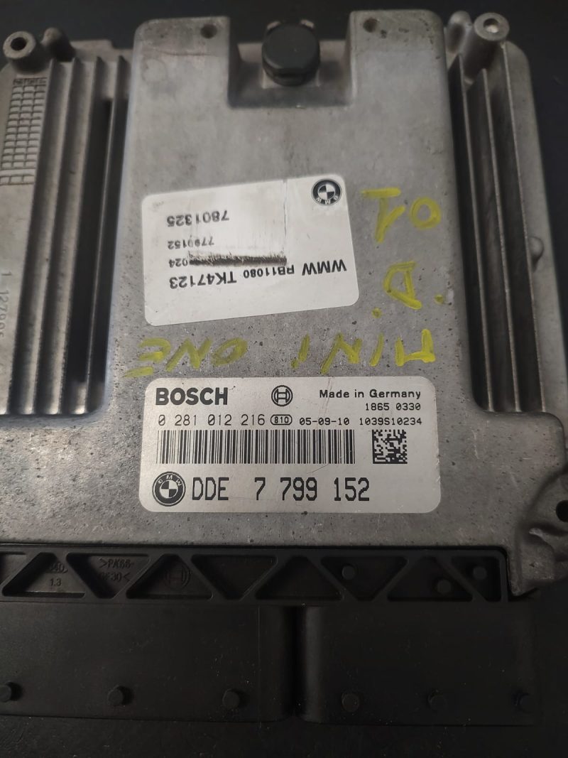 Calculator motor ECU , MINI COOPER 1.4 D COD DDE7799152 0281012216   FACTURA SI GARANTIE - imagine 2