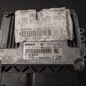 Calculator motor ECU , FIAT BRAVO 1.9 JTD COD 0281013579 51809688   FACTURA SI GARANTIE - imagine 2