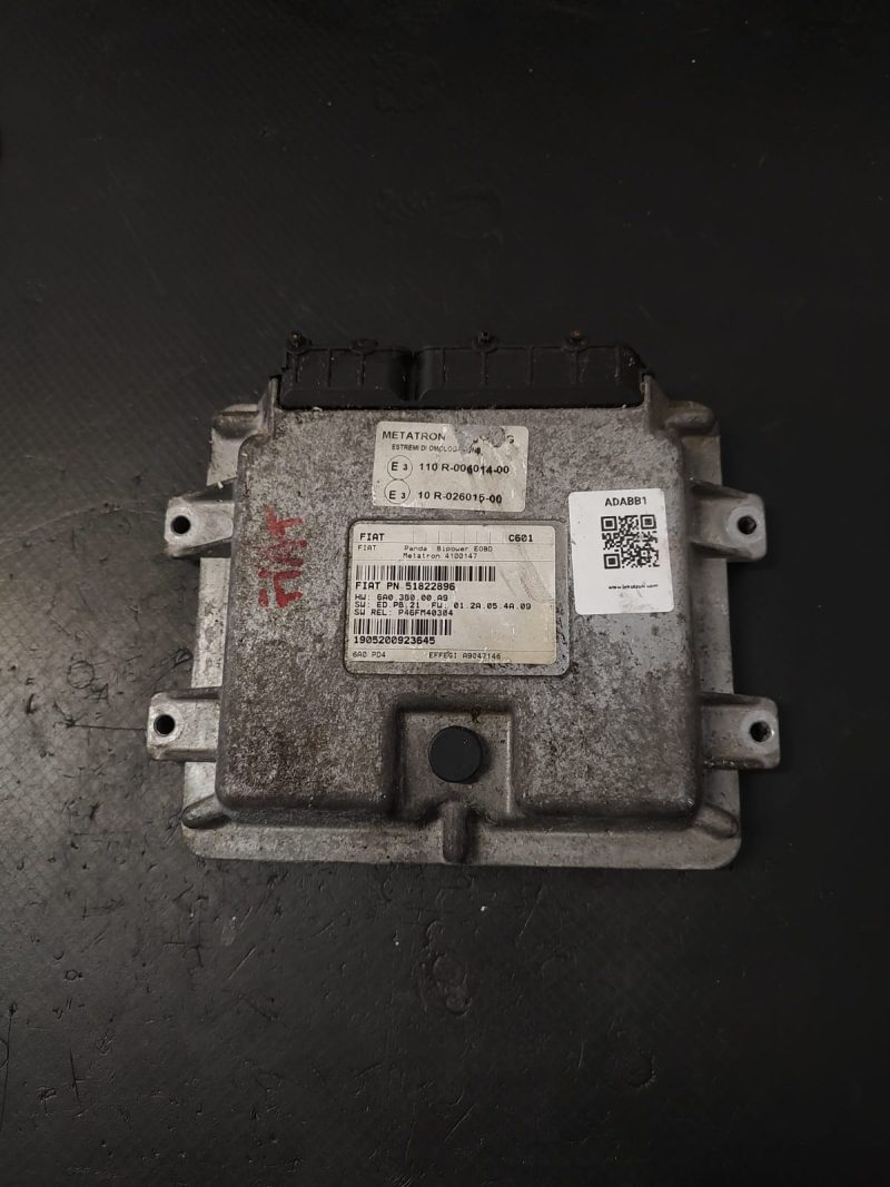 Calculator motor ECU , FIAT PANDA  COD 51822896 1905200923645 EDPB21 P46FM40304   FACTURA SI GARANTIE