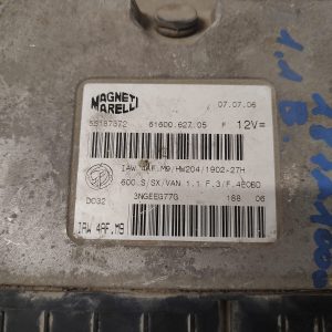 Calculator motor ECU , FIAT PUNTO , FIAT SEICENTO  COD 55187372  61600.627.05   FACTURA SI GARANTIE - imagine 2
