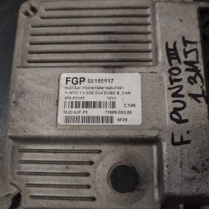 Calculator motor ECU , FIAT PUNTO , 1.3 JTD COD 55195817    FACTURA SI GARANTIE - imagine 3