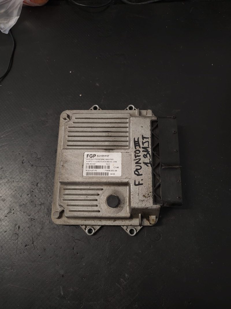 Calculator motor ECU , FIAT PUNTO , 1.3 JTD COD 55195817    FACTURA SI GARANTIE