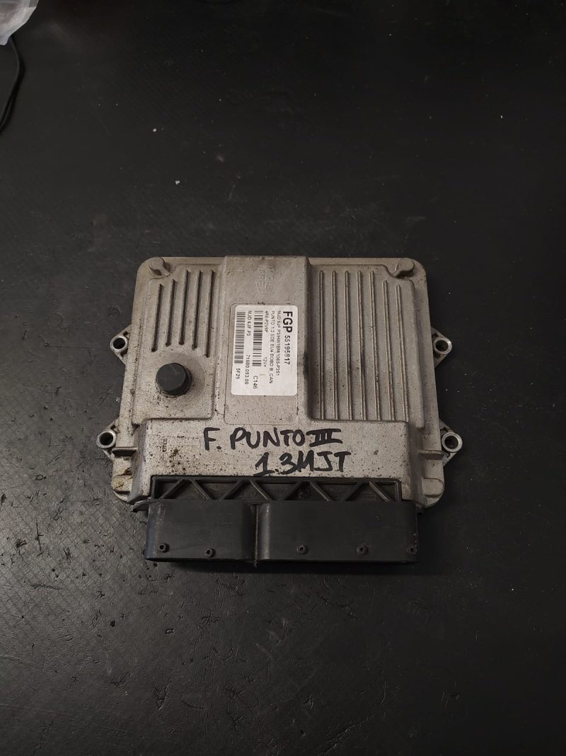 Calculator motor ECU , FIAT PUNTO , 1.3 JTD COD 55195817    FACTURA SI GARANTIE - imagine 2