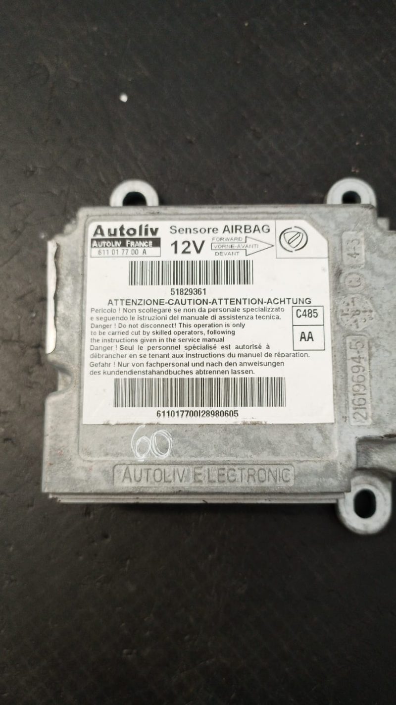 CALCULATOR AIRBAG , FIAT DOBLO , 2007 COD 611017700a  FACTURA SI GARANTIE - imagine 3