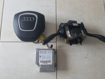KIT AIRBAG VOLAN  SPIRALA VOLAN CU MANETE CALCULATOR AIRBAG AUDI A6 C6 COD  4F0910549  4E0953541A 4F0880201S FACTURA SI GARANTIE