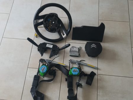 KIT AIRBAG CALCULATOR  ANSAMBLU MANETE SEMNALIZARE STERGATOR  AIRBAG VOLAN  VOLAN  CENTURI AIRBAG SOFER  CITROEN C4 PICASSO COD 610955800 96644965XT 96866504 9654964477 9654964377 96600568 FACTURA SI GARANTIE