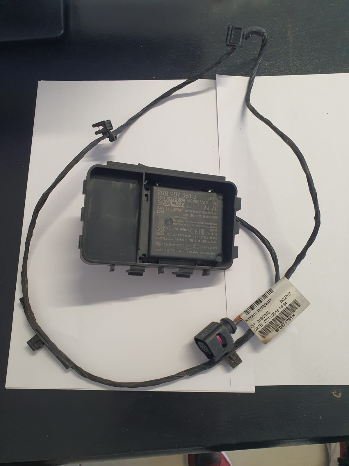 Distronic Modul Senzor Radar Skoda Karoq AUDI Q2 VW Tiguan SEAT IBIZA 2019 COD 2Q0907561B FACTURA SI GARANTIE