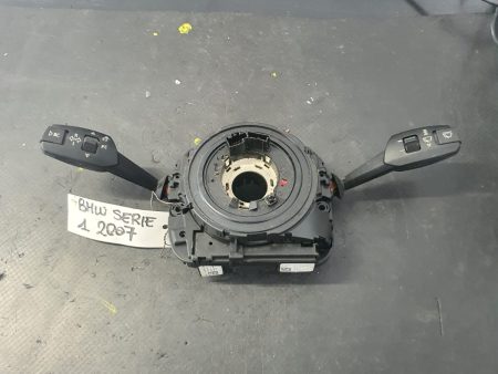 BLOC MANETE CU SPIRALA VOLAN BLOC MANETE BMW seria 1 E81 E87 COD 695567902 6928041-01 VOLAN STANGA FACTURA SI GARANTIE