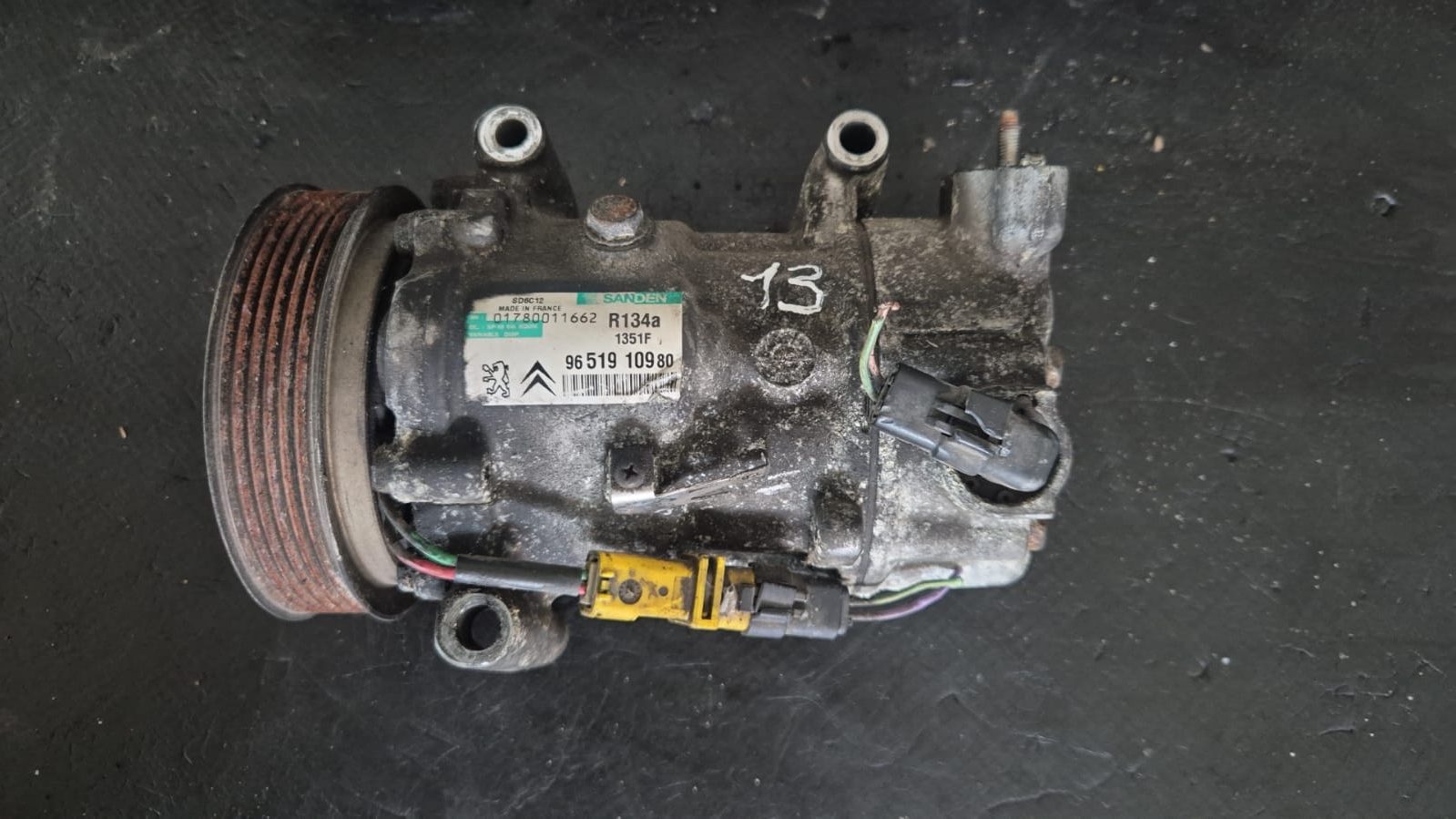 COMPRESOR AC PEUGEOT 207 COD 9651910980 R134A FACTURA SI GARANTIE