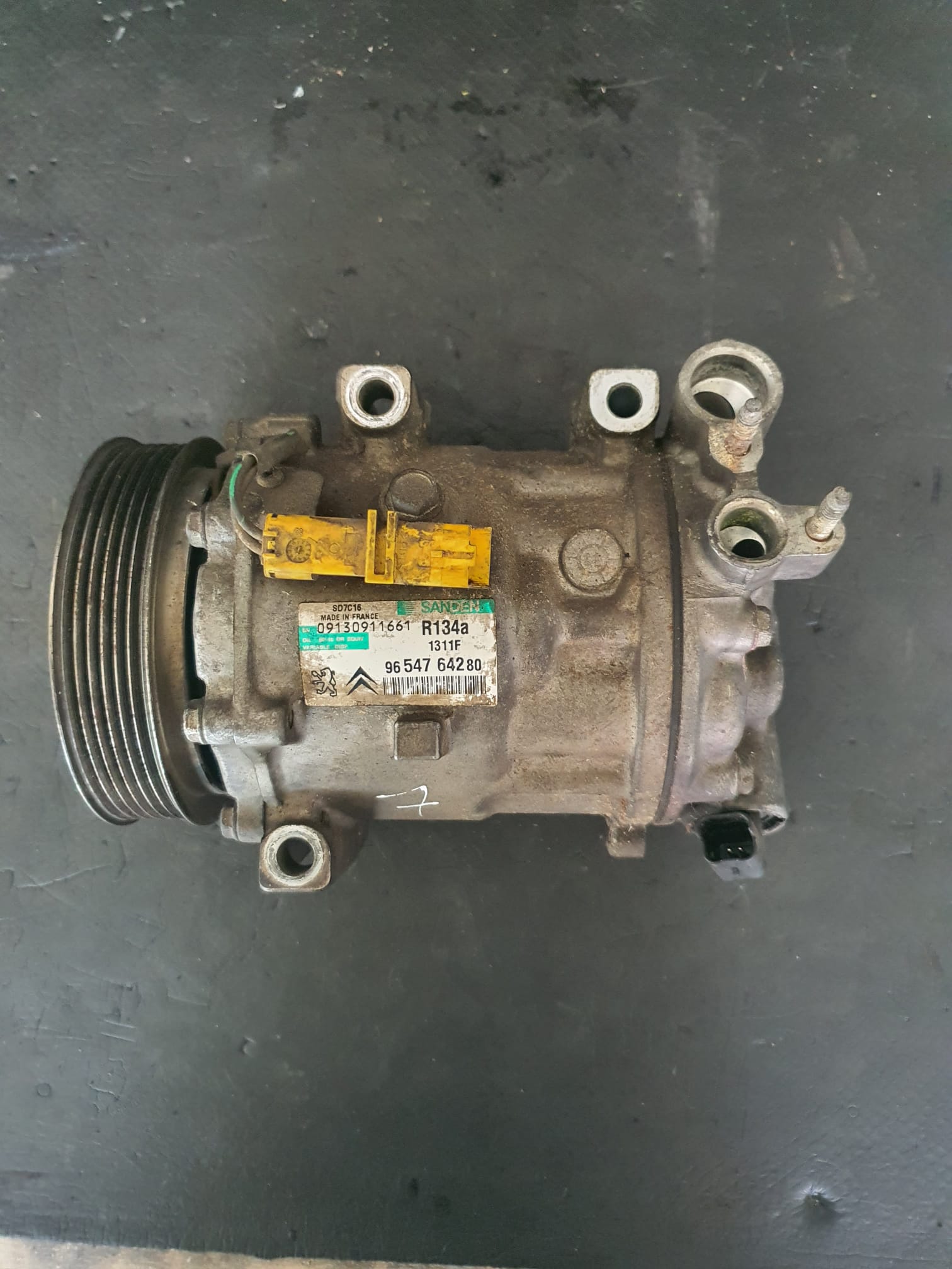 COMPRESOR AC CITROEN C5 PEUGEOT 407 2.2 HDI COD 9654764280 R134A 09130911661 FACTURA SI GARANTIE