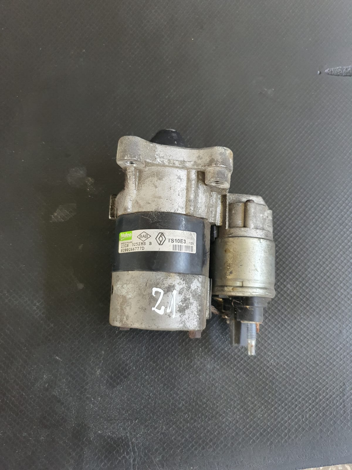 ELECTROMOTOR DACIA LOGAN RENAULT MEGANE 2 1.6 BENZINA COD 8200266777D TS10E3 FACTURA SI GARANTIE